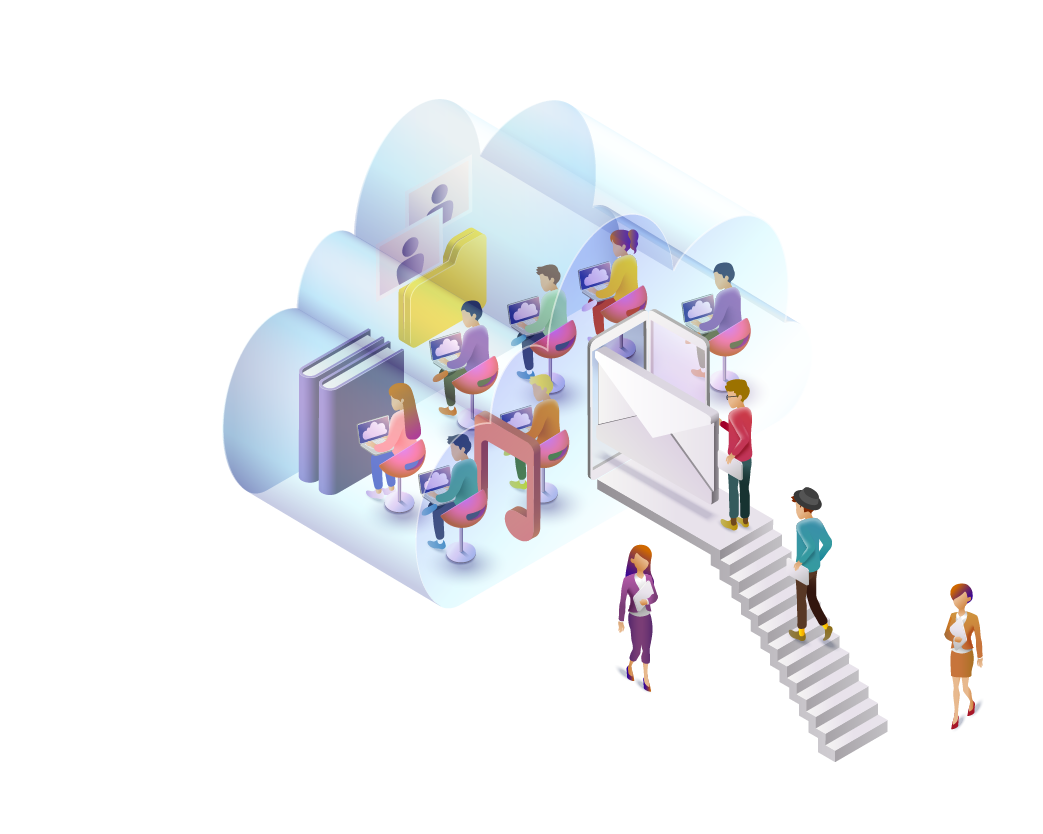 Cloud Accounting Illustration